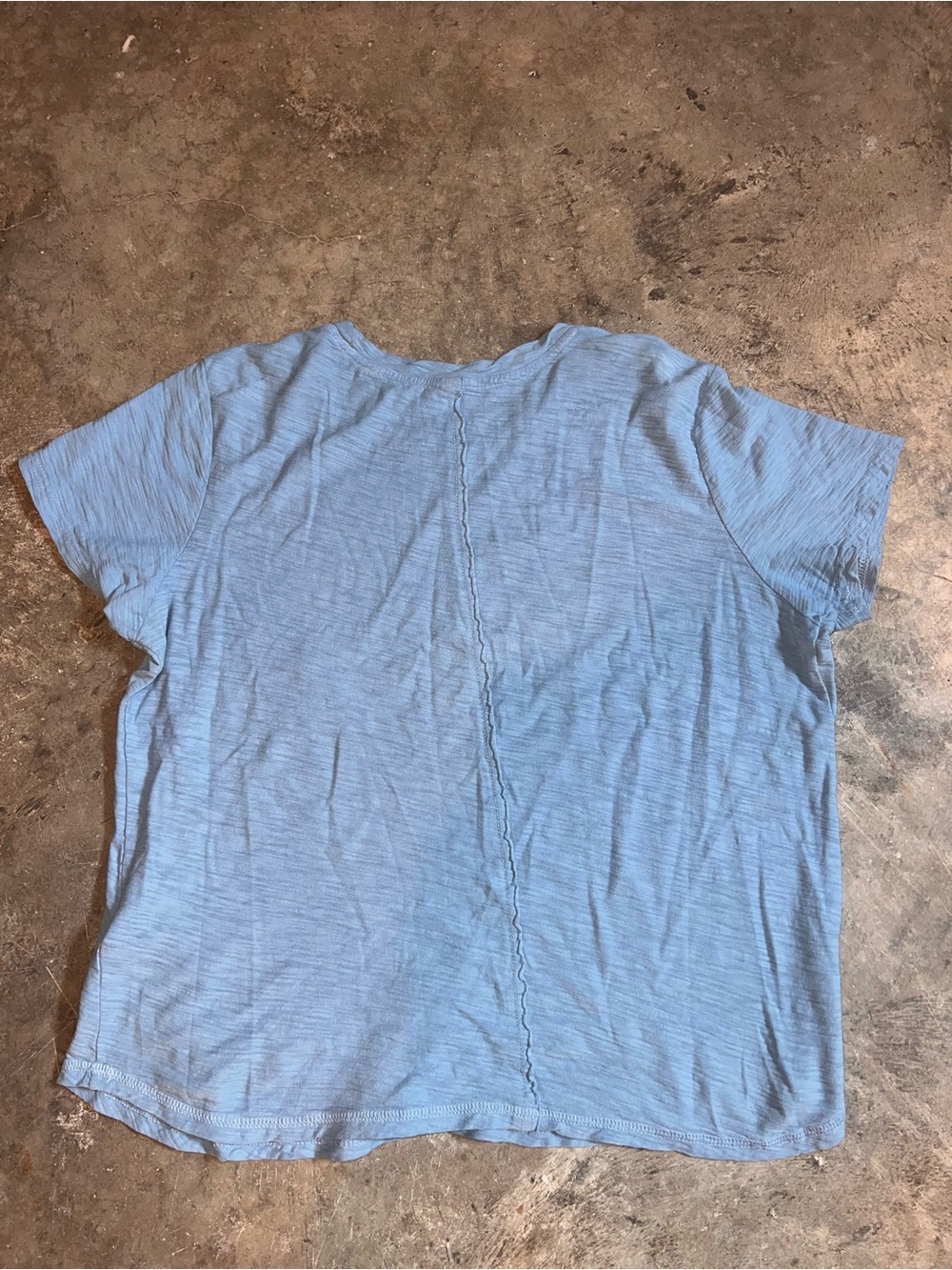 2 Anthropologie Pilcro Bennie Cotton Slub Crew Neck Tees – Pink & Blue Size M - Picture 10 of 10